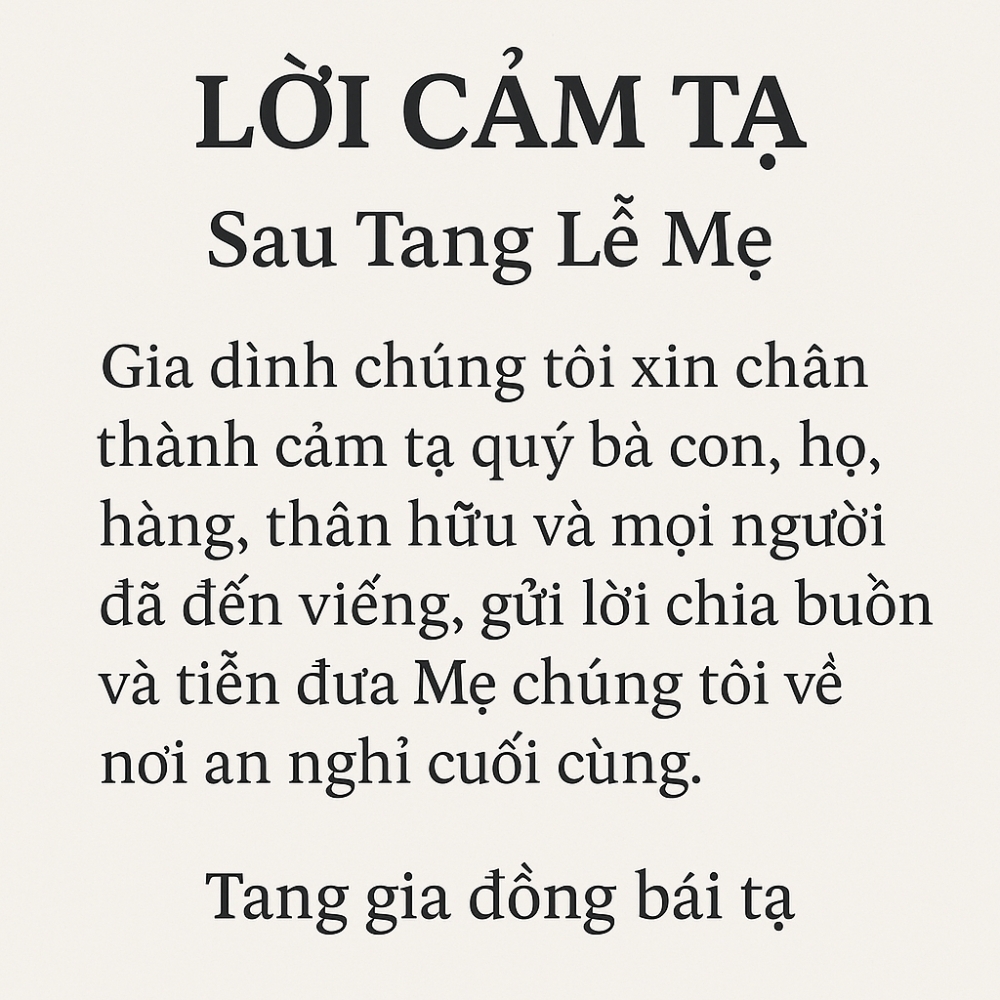 loi cam ta sau dam tang me
